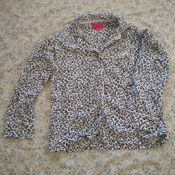 Victoria Secret Pajama Top- Leopard Print - Size S - Picture 1 of 7